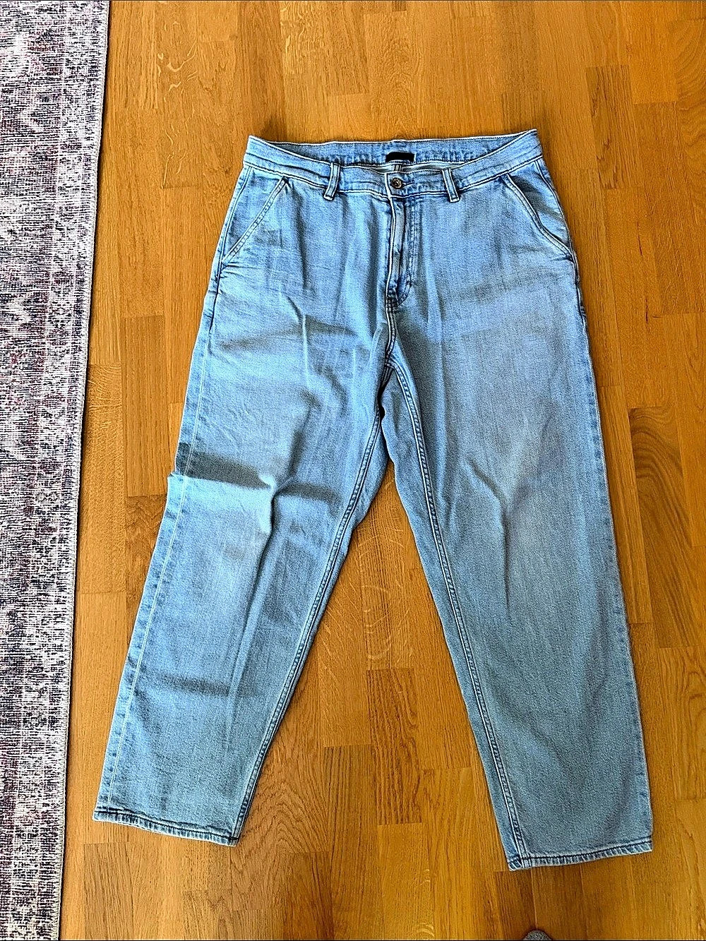 UNIQLO Relaxed Ankle Jeans Blue Waist 33–36 inch